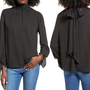 Soprano Tie Detail Turtleneck Blouse
